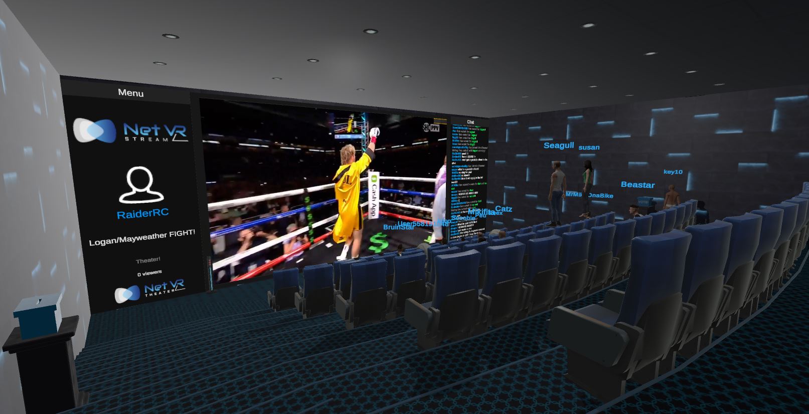 The Net VR — boxing event theater